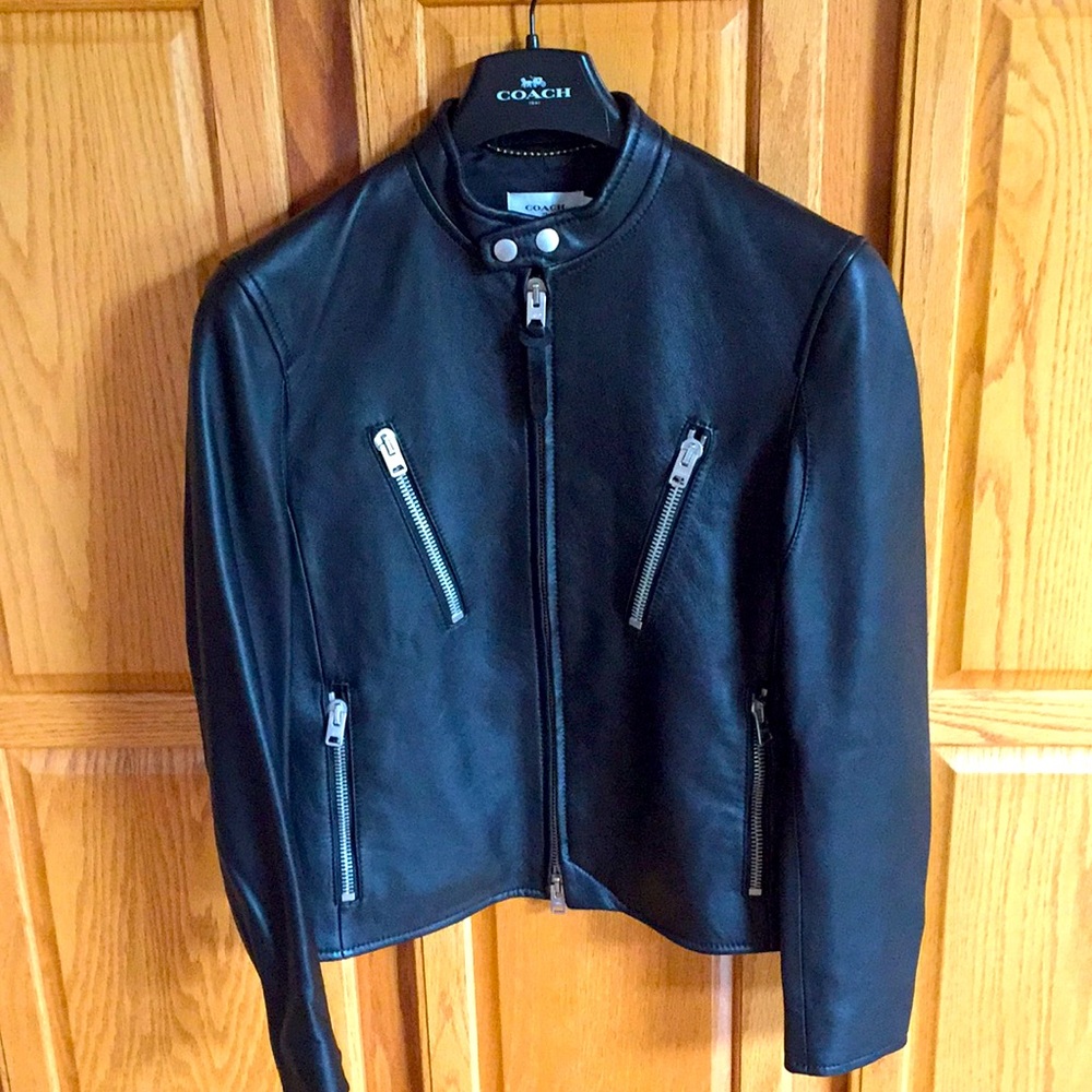 COACH NWT leather jacket
